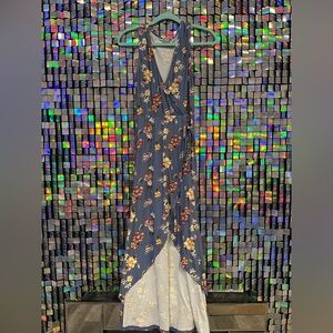 J for Justify Floral Wrap Maxi Dress – Size Medium